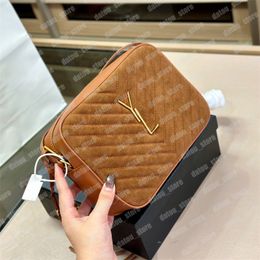 Autumn Suede Camera Bags Cross Body Women Designer Flap Handbags Black And Brown Y Crossbody Shouder Bag Tassels S Purse