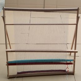 Bedding sets Handmade looms DIY lifting Tapestry Loom Large frame knitting machine with Smooth surface Beech wooden 8987cm 230817