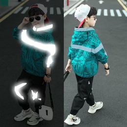 Clothing Sets Fashion Boys 2023 Spring Autumn Patchwork Long Sleeve 4 6 8 9 10 12 Years Teenagers Children Sports 230818