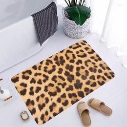 Carpets Leopard Grain Doormat Non-slip And Washable Kitchen Mat Decoration Fashion Rug Entrance Long Corridor Carpet Door Room Bath Anti