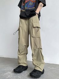 Men's Pants Y2k Cargo Tactical Military Sweatpants Overalls Men Ribbons Streetwear Korean Clothes Trousers Women's P