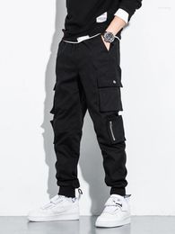 Men's Pants Spring Summer Multi-Pockets Cargo Men Streetwear Plus Size Black Joggers Male Casual Cotton Trousers 6XL 7XL 8XL