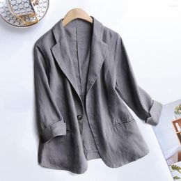 Women's Suits Trendy Lady Suit Coat Long Sleeves Women Blazer Soft Fabric Wear-resistant Lightweight Jacket Turn-down Collar