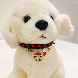Dog Collars Pet Collar Christmas Pearl Necklace With Bow Tie Ball Cats Dogs Adjustable Comfortable