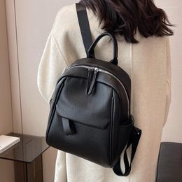 School Bags High Quality Women Pu Leather Backpacks Fashion Ladies Small Travel Shoulder Bag Casual Female For Teeanger Girls