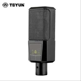 Microphones V249 Professional Studio Large Diaphragm Desktop Condenser Microphone For Webcast Live Recording Singing Broadcasting HKD230818