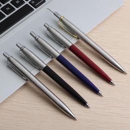 5/Set Pen For Writing Luxury Metal Ballpoint Refill Gifts Stationery Core Automatic Ball School Office Ink Blue Black