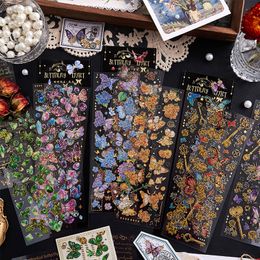 Other Decorative Stickers 8packsLOT Butterfly effect series creative decoration DIY PET stickers 230818