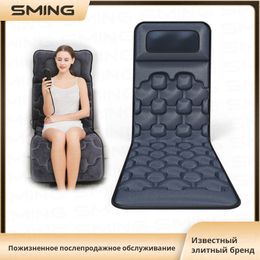 Other Massage Items Electric Vibrator Heating Back Neck Massager Mattress Waist Cushion Mat Home Office Relax Bed Pain Relief Health Care Gifts 230817