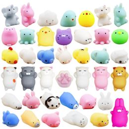 Decompression Toy 5-50Pcs Kawaii Squishies Mochi Anima Squishy Toys For Kids Antistress Ball Squeeze Party Favours Stress Relief Toys For Birthday 230818