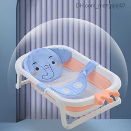 Bathing Tubs Seats Baby bathtub seat support pad foldable newborn adjustable baby bathtub pad baby bathtub pad anti-skid soft and comfortable body pad Z230818