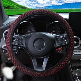 Steering Wheel Covers Ice Silk Butterfly Breathable Car Cover Wrap With No Inner Ring Elastic Strap Universal Auto Handle Bar Protector