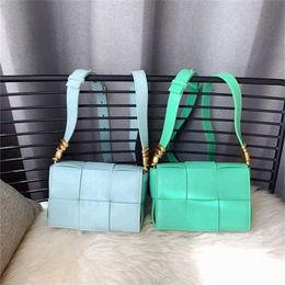 Crossbody Bag 7A Cassettes BotteVenets Woven Cowhide small square mobile phone mini green8KO1QVNV