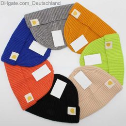 Beanie/Skull Caps Solid Colour Warm Knitted Hat Men Designer Beanie Hats Winter Autumn Hip Hop Skullcap Street Unisex Cap Z230818