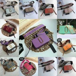 Bag Brother Mobile Wide Cross Pattern Cowhide Same Phone makeup bags Camera Little Shoulder Strap Horse Contrast Color Women Double Zipper Crossbody