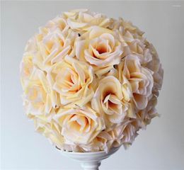 Decorative Flowers SPR 2pcs/lot 50CM Pomander Rose Ball EMS Bride Holding Wedding Kissing Flower Party/home Decoration