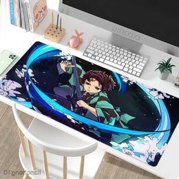 Mouse Pads Wrist Demon Slayer Mouse Pad New Custom Mousepad keyboard pad Playmat Carpet Soft Office Computer Mice Pad Table Mat R230818