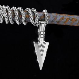 Pendant Necklaces Retro Viking Spear Arrowhead Kunai Primal For Men Rock Punk Stainless Steel Tribal Pendants Jewelry In Necklace