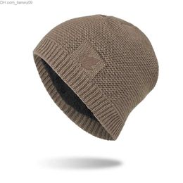 Beanie/Skull Caps Handmade Mens Winter Kep Warm Knitted Hat Beanies Hats 5 Colour Gorros Brand Beanie Skull Caps Bonnet Z230819