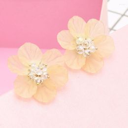 Stud Earrings Korean Style Fashion Summer Jewellery Earring Women's Cute Flower Simple Female Ears Bijoux Jewellery Accessories