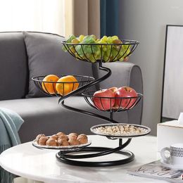 Plates Multi-layer Fruit Plate Creative Home Living Room Afternoon Tea Dessert Cake Rack Modern Simple Luxury Candy Dry