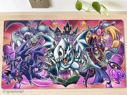 Mouse Pads Wrist YuGiOh Playmat Toon Dark Magician Girl Mat Trading Card Game Mat Table Desk Mat Rubber Mousepad Mouse Pad Bag R230818