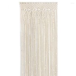 Curtain Boho Curtains For Bedroom Vintage Door White Tassels Woven Tapestry Living Room El Cafe Handmade Home Decorations