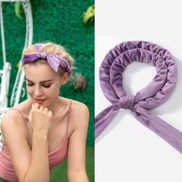 Lazy curlers heatless curlers headband curls ribbon curls sleep soft wave forming heatless curls Z230819