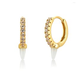 Hoop Earrings Lipstick Zircon Ear Hoops For Women Boho Piercing Fashion Jewelry Ins Same Earring Party Gifts