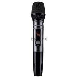 Microphones New 1Pcs/Set Ux2 Uhf Auto Wireless Dynamic Microphone System With Receiver For Amplifier Mixer Speaker Desktop Bus Audio HKD230818