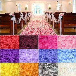 Decorative Flowers Wreaths 500/1000/3000 PCS Colourful Rose Petals for Wedding Decoration Romantic Artificial Flower Valentine Day Decorations HKD230818