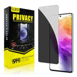 2.5D Privacy Anti-Spy Tempered Glass Screen Protector For Samsung S21 S22 Plus S23 FE A25 A04 A04E A14 A24 A34 A54 A13 A23 A33 A53 A73 A12 A22 A32 A42 A52 A72 Paper Package