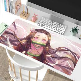 Mouse Pads Wrist Demon Slayer Mouse Pad Gaming Custom Home Computer New Mousepad Mouse Mat Carpet Natural Rubber Office Mouse Mat R230818