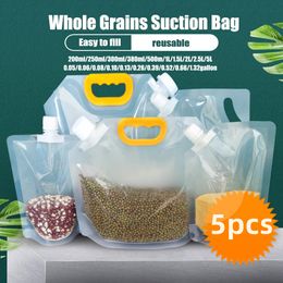 Food Storage Organisation Sets 15PCS Reusable Grain Moistureproof Sealed Bag Airtight Bags Insectproof Thickened Kitchen Foodgrade Storages 230817