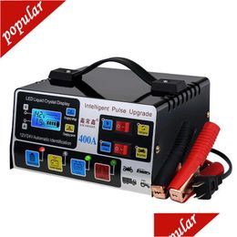 Other Auto Electronics 220W Car Battery Charger 12V 24V High Frequency Intelligent Pse Repair Matic Power Charge Lcd Display Drop De Dhqny
