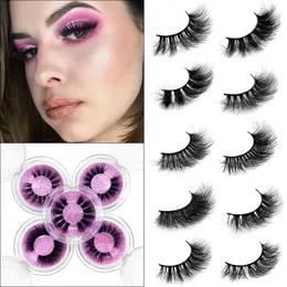 Wholesale 8D Faux Mink False Eyelashes 1 Pair Pack Natural Thick Fluffy Eyelashes Eyes Cosmetic Makeup Tools