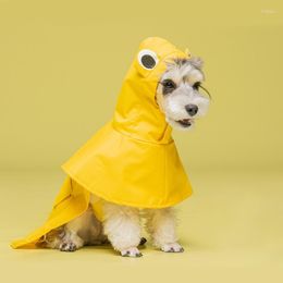 Dog Apparel Small Dogs Raincoat Waterproof Costume Four Colours Six Sizes Suitable For Medium And Large Breed Tails Out Pee