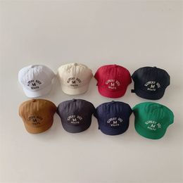 Caps Hats Casual Letter Cap Baby Simple Classic ed Boys Cool Embroidery Baseball Hat Girl Adjustable Short Brimmed 230818