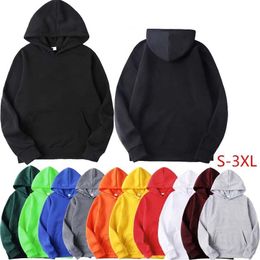 Men's Hoodies Sweatshirts Men Woman Fashion Solid Colour Red Black Grey Pink Autumn Winter fleece Hip Hop Hoody Male Brand Casual Tops 230818