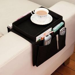 Storage Bags Bag Sofa Handrail Tray Table Mat Couch Arm Rest Organizer Top Holder Remote Control