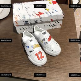 Kids Casual Shoe Child Sneakers Colourful graffiti design Children's Shoes Size 26-35 baby shoes Box protection shipment