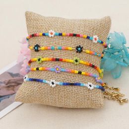 Strand YASTYT Fashion Jewelry Daisy Flower Bracelet Multicolor Miyuki Seed Beaded Lobster Clasp Chain Bracelets For Women Jewellery