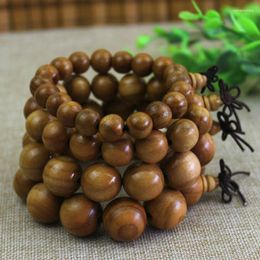 Strand Peach Hand String Buddha Beads Wooden Jewelry Bracelet 1.2cm1.5cm1.8cm2.0cm Multiple Mixed Batches