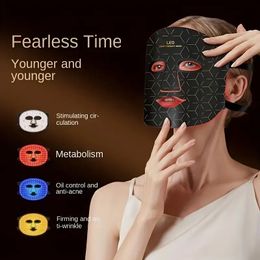 Domestic Advanced Skin Care Equipment | L Red Orange Light Blue L | Ir 850 Nm | Senior 4 Kinds Of Color Patterns I 368 LED Beauty Mask I Photon Tender Skin