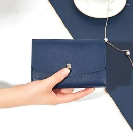 Jewelry Pouches PU Leather High Quality Earrings Necklace Blue Storage Bag Packaging Envelope Display