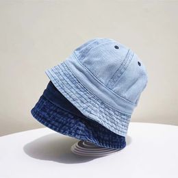 Caps Hats Summer Baby Hat Solid Colour Soft Cotton Cowboy Boy Girl Bucket Outdoor Beach Panama Cap Sun 230818