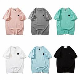 T Shirt Tasarımcı Gömlek Yaz Erkek Giyim Nefes Alabilir Gevşek Mektup Baskı Aşıkları Sokak Moda Varsity Pamuk T-Shirt A4ry#