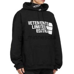 Mens Hoodies Sweatshirts Vetements Hooded Hoodies Casual Clothing Couple VTM Letter Printing Oversized Autumn Winter Men Woman VTM Pullover Sweatshir J230818