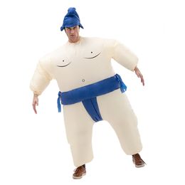 Funny Inflatable Sumo wrestler Cartoon character Mascot Costume Advertising Adult Fancy Dress Party Animal carnival props gift