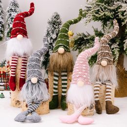 Decorative Objects Figurines Gnome Christmas Faceless Doll Merry Decorations For Home Ornament Xmas Navidad Natal Year 230818
